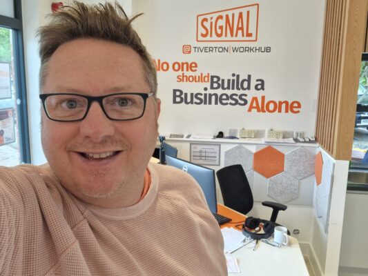 Simon in the Tiverton WorkHub