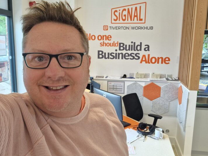 Simon in the Tiverton WorkHub