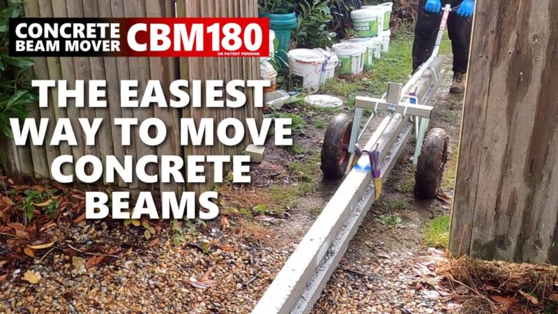 CBM180 The Easiest Way To Move Concrete Beams, Great On Narrow Access Sites, Stop Struggling Save Your Back, 15s Intro