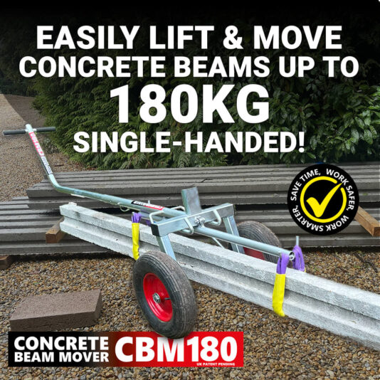 CBM180 Concrete Beam Mover - Easily lift and move concrete beams up to 180KG single-handed