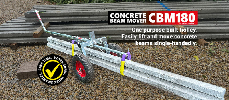 Sturdyhaul CBM180 Concrete Beam Mover - Single-handed concrete beam moves