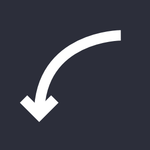 Arrow pointing down and to the left